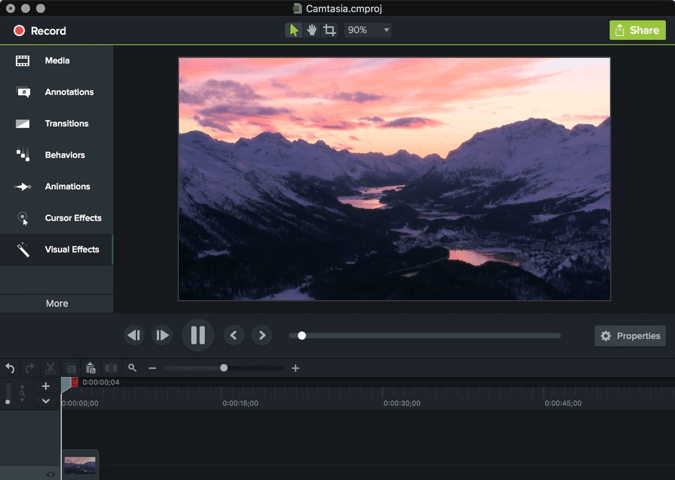 phần mềm chỉnh sửa video Camtasia Studio 